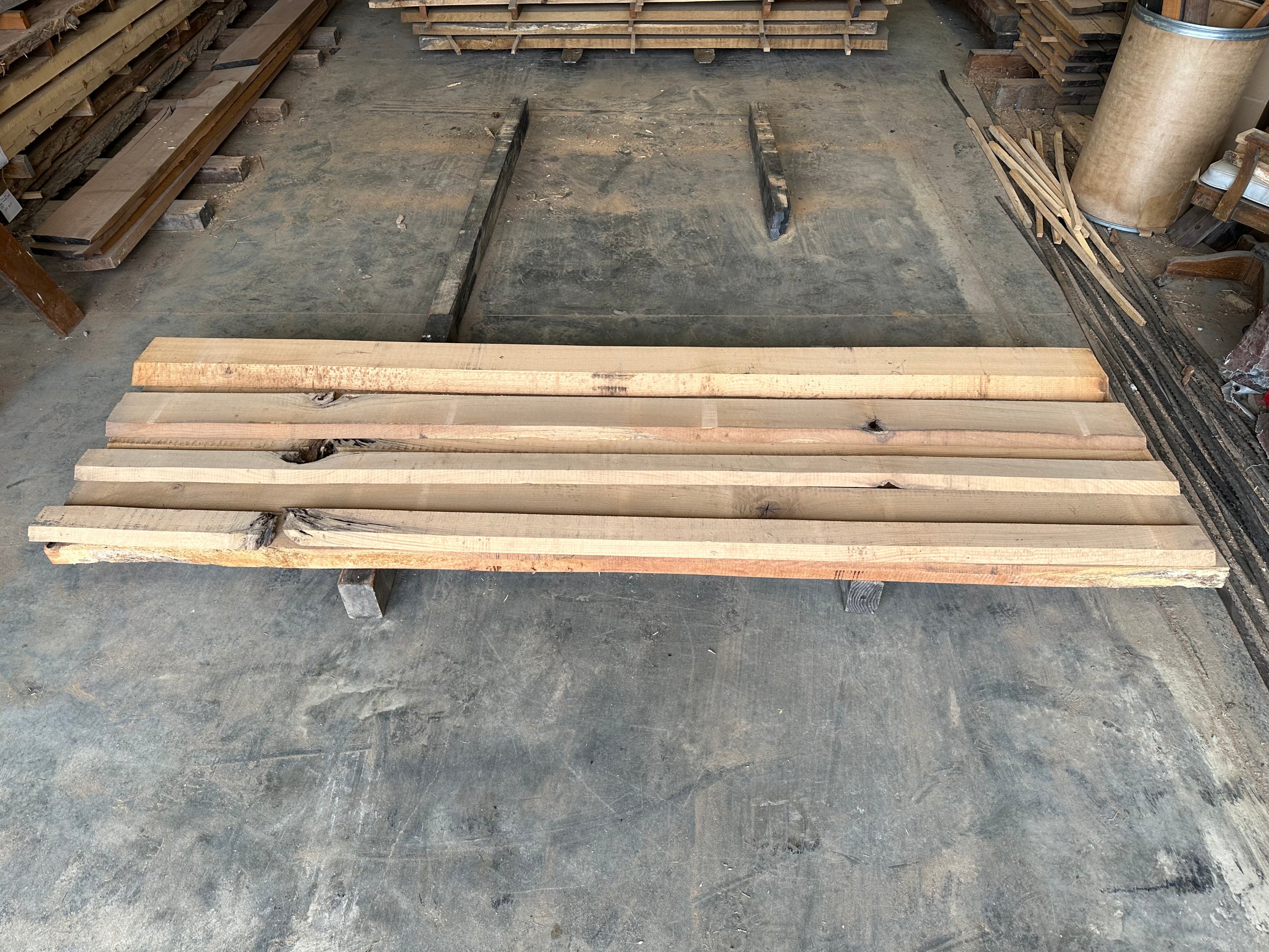 #STK-QRO-0001 5/4 & 9/4 Quarter-sawn Red Oak, 101 Board Feet, $2.50 / bd. ft.