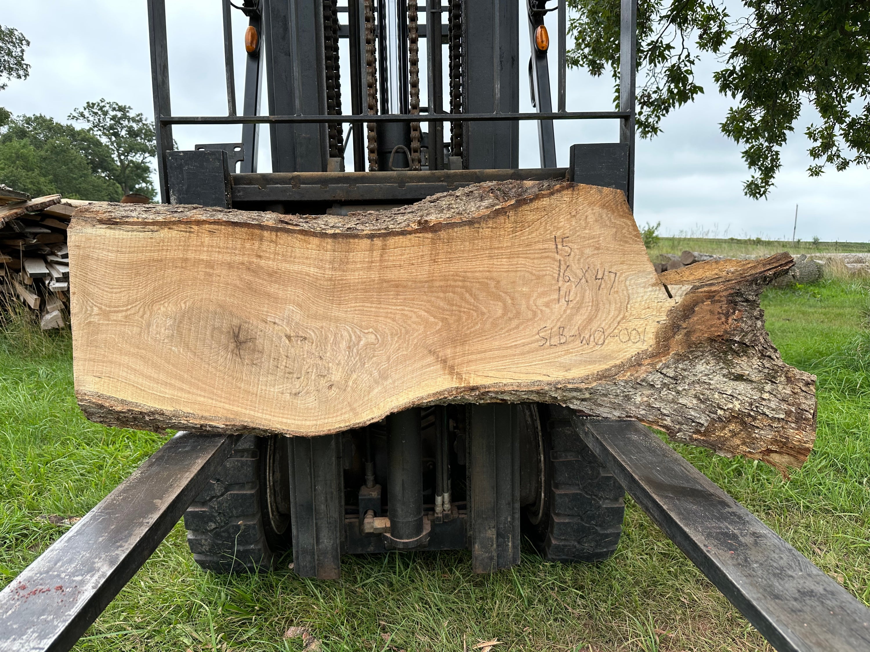 SLB-WO-001 White Oak Slab – Monk Creek Woodworks