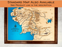 Load image into Gallery viewer, Middle Earth Map Wall Art - Sepia Version
